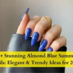 Almond-Blue-Summer-Nails