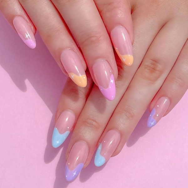 Almond-shape-summer-nails-Jelly-Nails