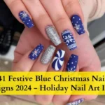 Blue-Christmas-Nail