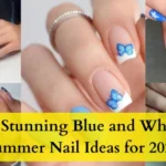 Blue-and-White-Summer-Nail