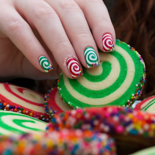 Easy-Christmas-nail-Christmas-Cookies