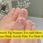 French-Tip-Summer-Toe-nails