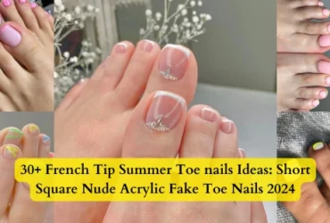 French-Tip-Summer-Toe-nails