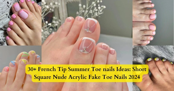 French-Tip-Summer-Toe-nails