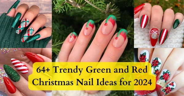 Green-and-Red-Christmas-Nail