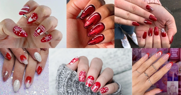 Holiday-red-Christmas-nail-designs