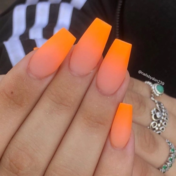 Short-Acrylic-Coffin-Nails-Neon-Ombre