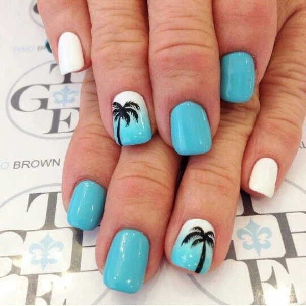 Short-Gel-Summer-Nails-Beach