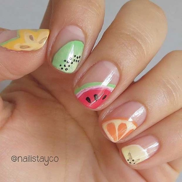 Short-Gel-Summer-Nails-Fruit