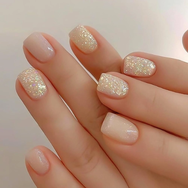 Short-Gel-Summer-Nails-Glitter