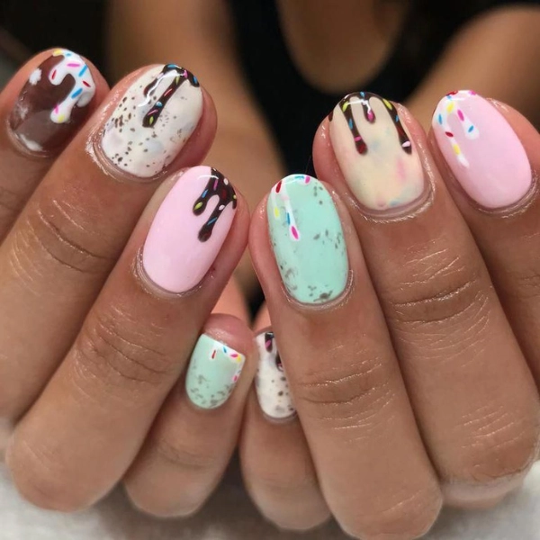 Short-Gel-Summer-Nails-Ice-Cream