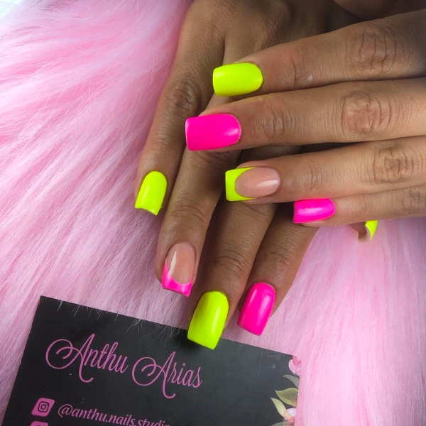 Short-Gel-Summer-Nails-Neon