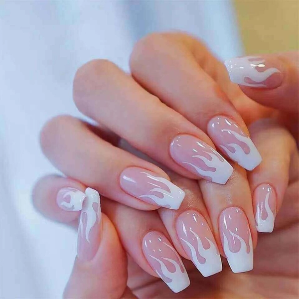 Short-pink-acrylic-nails-Touch-of-White