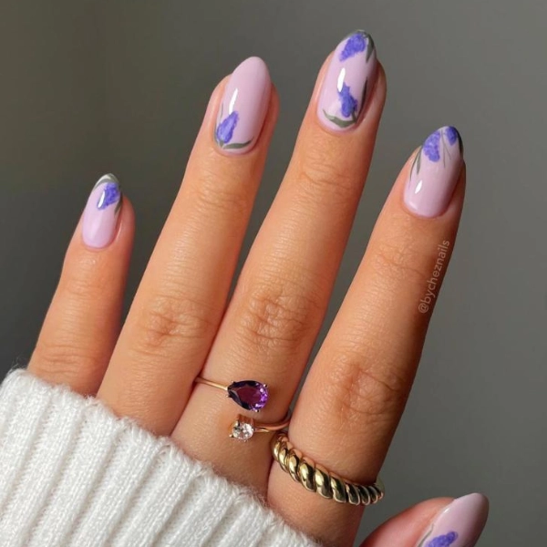 Simple-Purple-Summer-Nails-Elegance