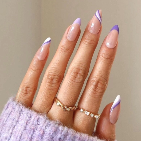 Simple-Purple-Summer-Nails-Lavender