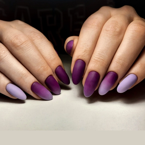 Simple-Purple-Summer-Nails-Ombre