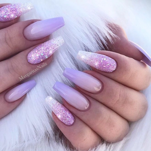 Simple-Purple-Summer-Nails-Shimmery-Lilac