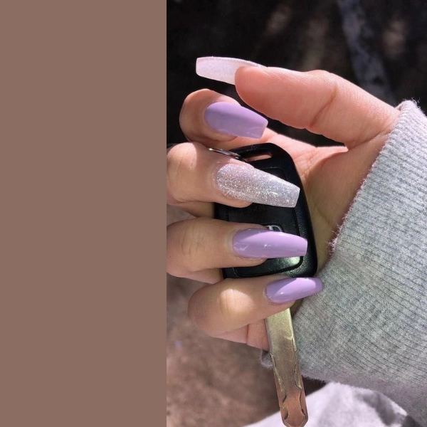 Simple-Purple-Summer-Nails-Silver