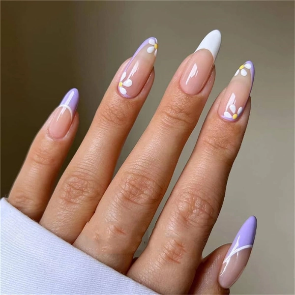 Simple-Purple-Summer-Nails-White