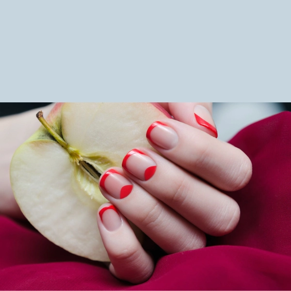 Simple-Red-Summer-Nails-Negative-Space