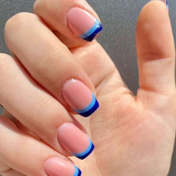 Summer-French-Tip-Nail-Double-French