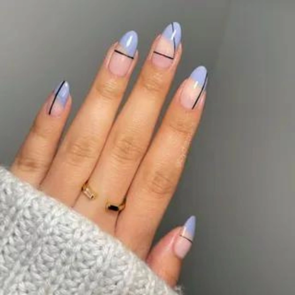 Summer-French-Tip-Nail-Geometric