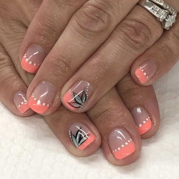 Summer-French-Tip-Nail-Tropical