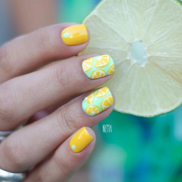 Trendy-Summer-Nail-Lemon-Zest