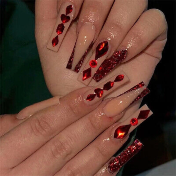 coffin-nails-designs-Diamond