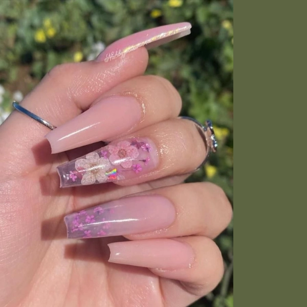 coffin-nails-designs-Floral