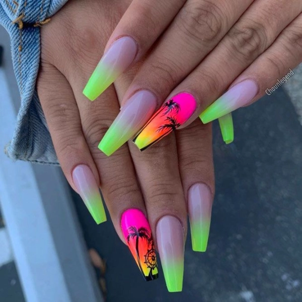 coffin-nails-designs-Neon