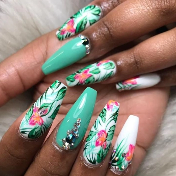 coffin-nails-designs-Tropical