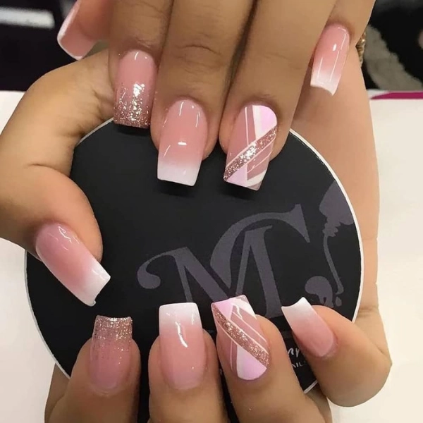 coffin-nails-french-tip-Geometric