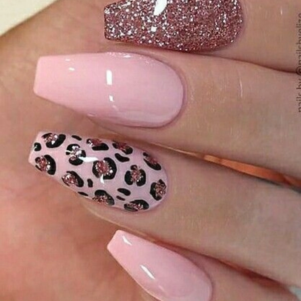 coffin-shape-summer-nails-Animal