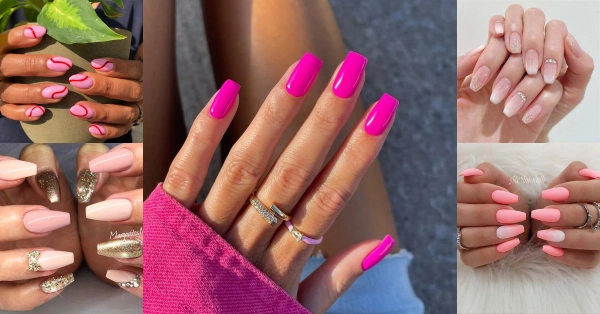 pink-simple-summer-nails-2024