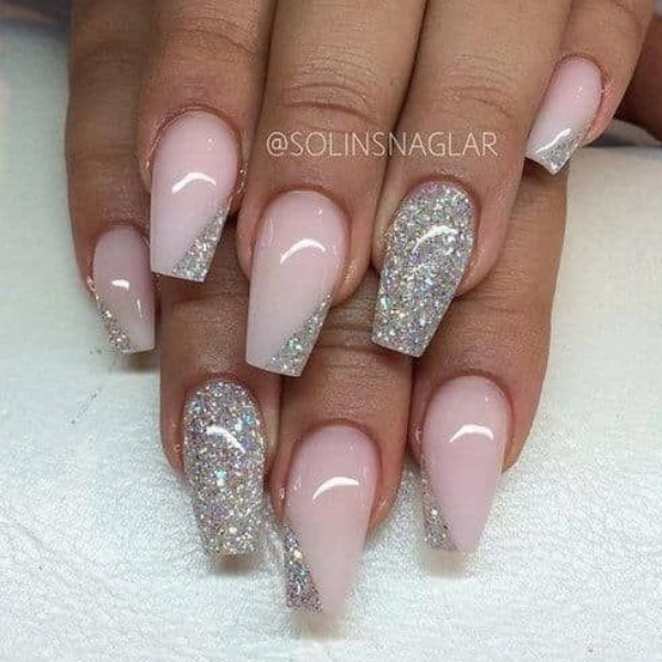 pink-simple-summer-nails-Silver