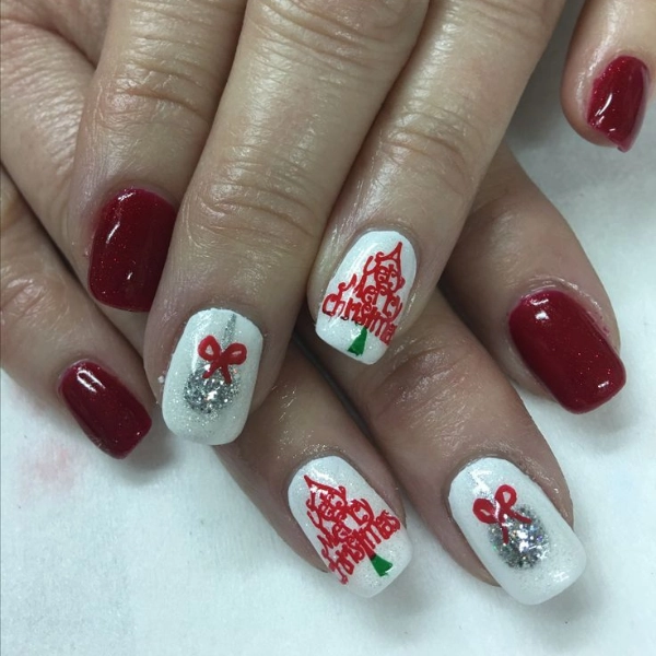 red-christmas-nails-Christmas-Ornament