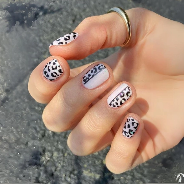 short-summer-nails-Animal-Prints