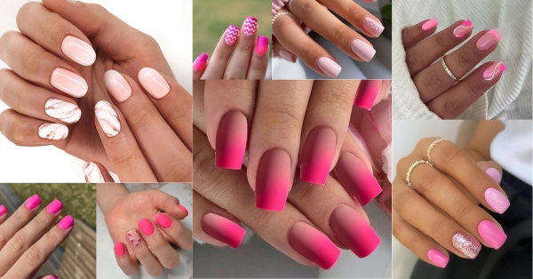 short-summer-nails-pink-2024