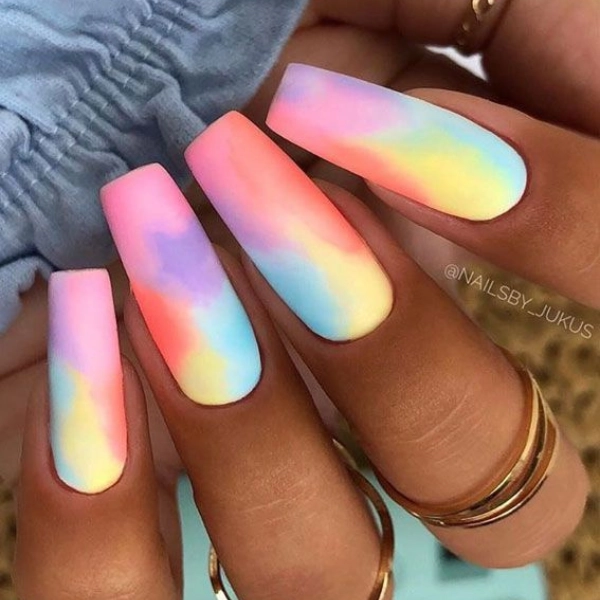 square-summer-nails-Tie-Dye