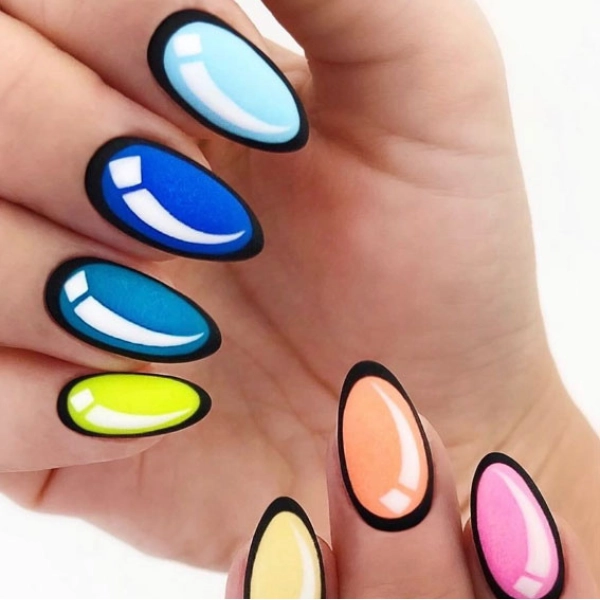 summer-almond-nails-designs-Pop-Art