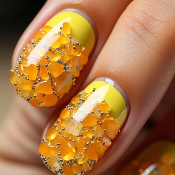 summer-nail-designs-Citrus-Pop