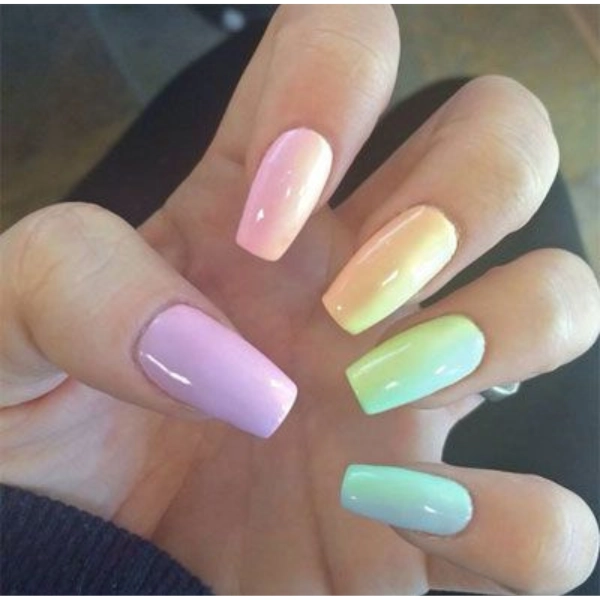 summer-nail-designs-Pastel-Rainbow