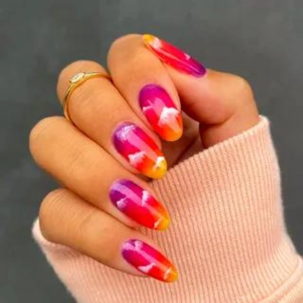 summer-nail-designs-Sunset-Ombre