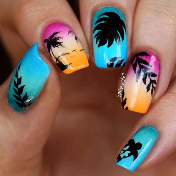 summer-nail-designs-Tropical-Vibes