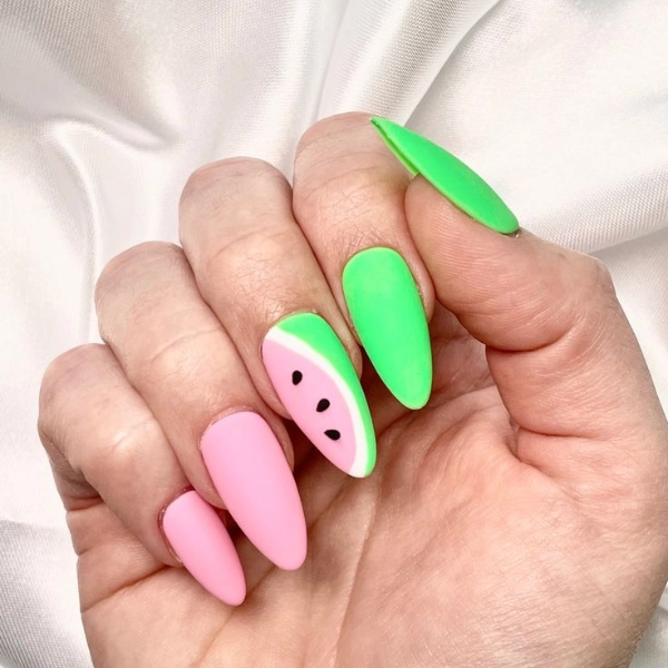 summer-nail-designs-Watermelon-Wonder