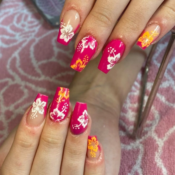 summer-nails-Tropical-Hibiscus