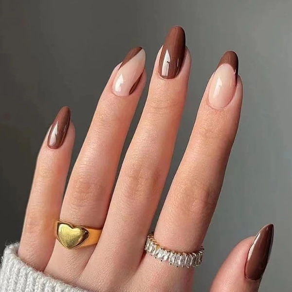 Autumn-Fall-Nail-Chocolate-Brown