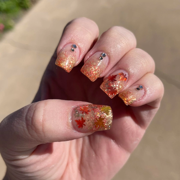 Autumn-Fall-Nail-Glitter-Ombre