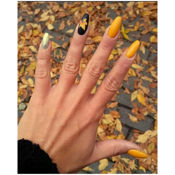 Autumn-Fall-Nail-Mustard-Yellow